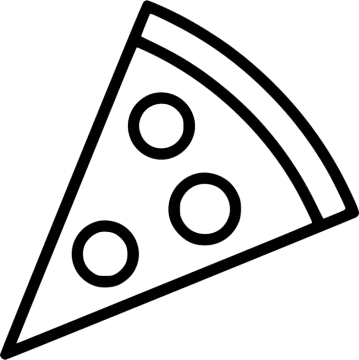 a slice of pizza icon