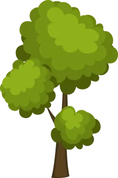 a tree with green leaves