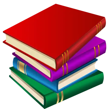 a stack of books