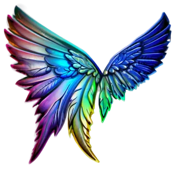 an image of a rainbow colored wing