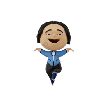 a cartoon figure of a man in a suit and tie