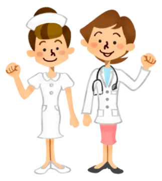 a cartoon of two doctors