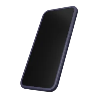 the back of a black iphone case