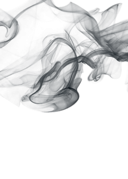 black smoke on a white background