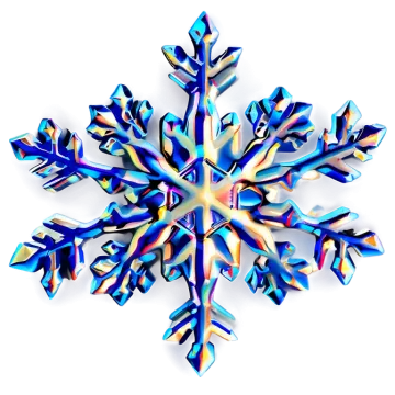 a colorful snowflake on a white background