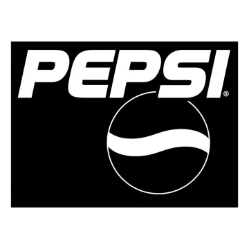 a black and white pepsi logo