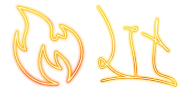 a yellow neon sign with the word i love you
