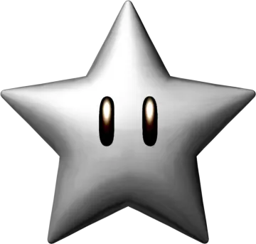 a star with two eyes on it