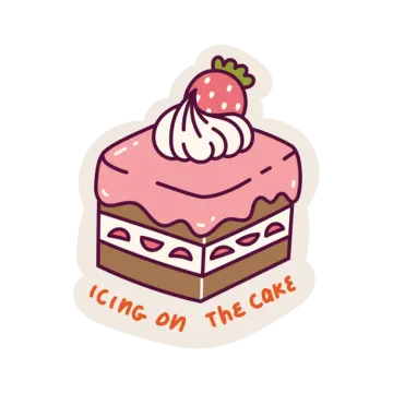 a piece of cake with a strawberry on top