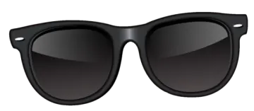 a pair of sunglasses on a white background
