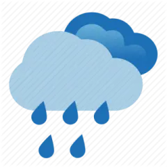 a cloud with rain on it