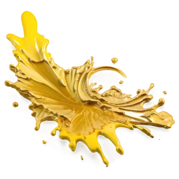 a splash of oil on a white background