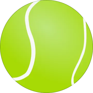 a tennis ball