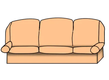 a couch clipart