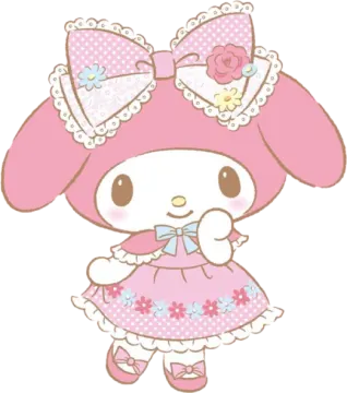 a cute little bunny in a pink dress