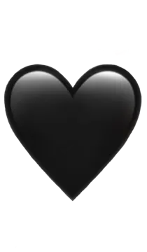 a black heart on a white background