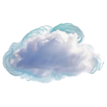 a drawing of a cloud on a white background