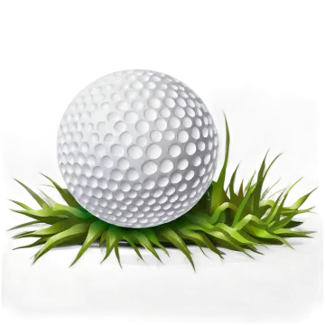 a golf ball on the grass