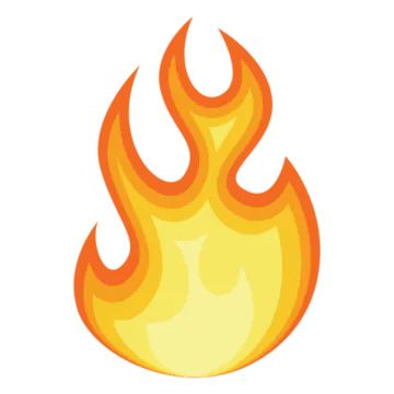 a fire with flames in the middle