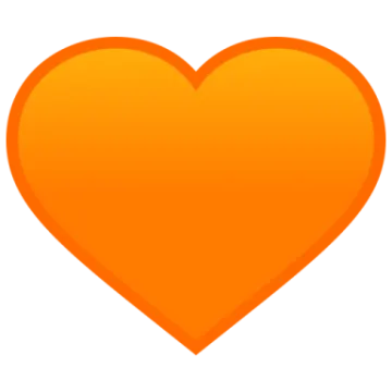 an orange heart icon