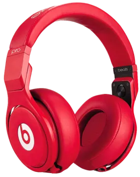 a pair of beats on - ear headphones