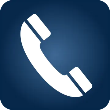 a phone icon on a white background