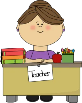 a girl sitting at her desk with books and an apple