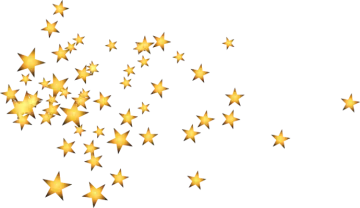 a bunch of gold stars on a white background