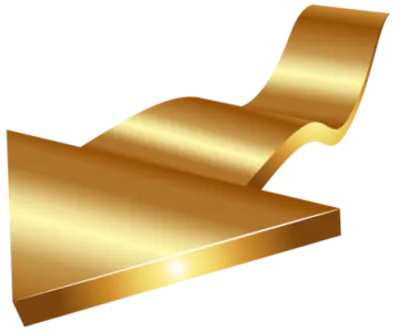 an image of a gold ribbon