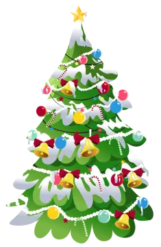 a christmas tree with ornaments and decorations