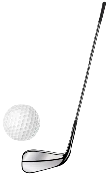a golf ball and driver vector