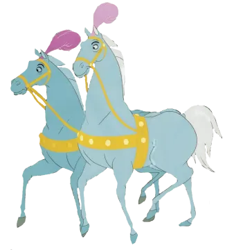 princess and prince riding on horses
