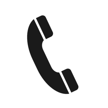 a black and white phone icon