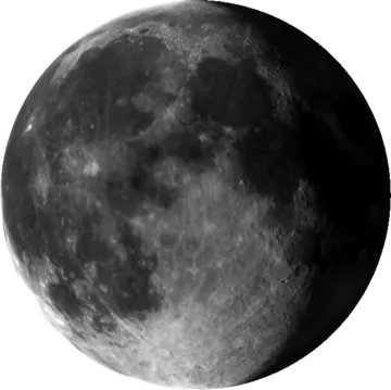 an image of the moon in black and white