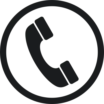 a black and white phone icon