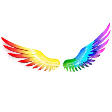an image of a rainbow colored bird