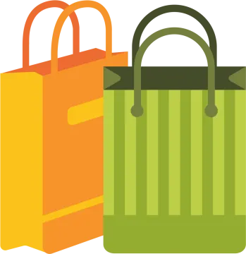 two shopping bags