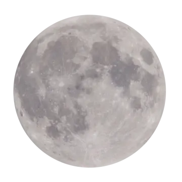 a full moon on a white background