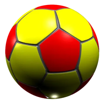 a soccer ball on a white background