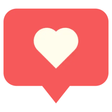 a red heart on a white background