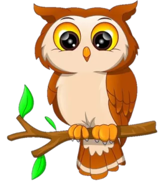 an owl sitting on a branch