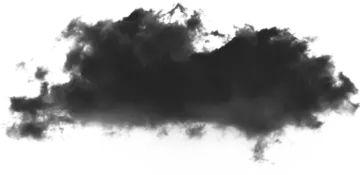 a black cloud on a white background