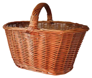 a large wicker basket