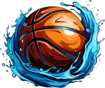 a basketball ball in the water