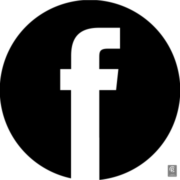 a black and white image of the facebook logo