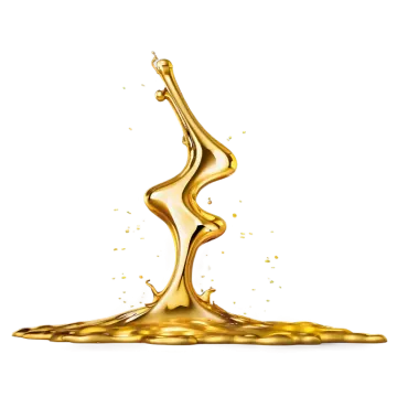 a splash of liquid on a white background