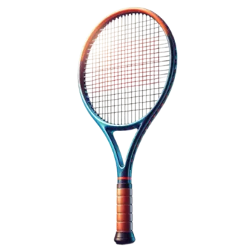 a tennis racket on a white background