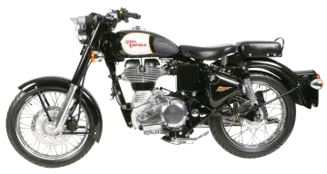 a black motorcycle on a white background