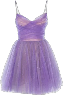a purple dress on a white background