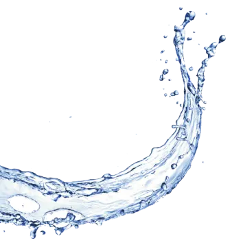 water splash on white background